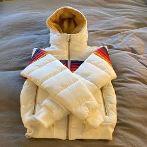 NWOT Aviator Nation- Puffer Jacket - White - XS